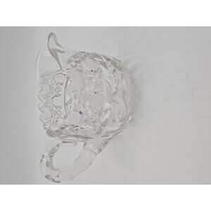 Antique American Brilliant Period Clear Cut Crystal Creamer